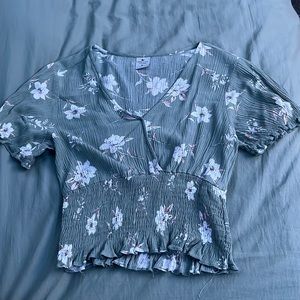 Paper Crane Green Blouse